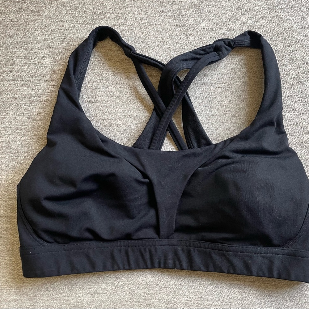 Lululemon Sports Bra Womens Black- Size 8 C/D